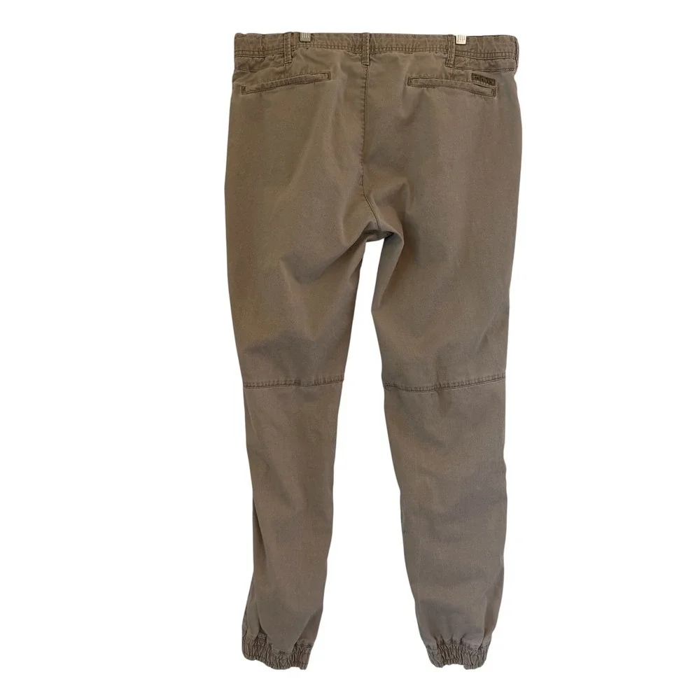 Polo Ralph Lauren Khaki Straight Fit Jogger Pants Drawstring Tan Fits 34/31 READ